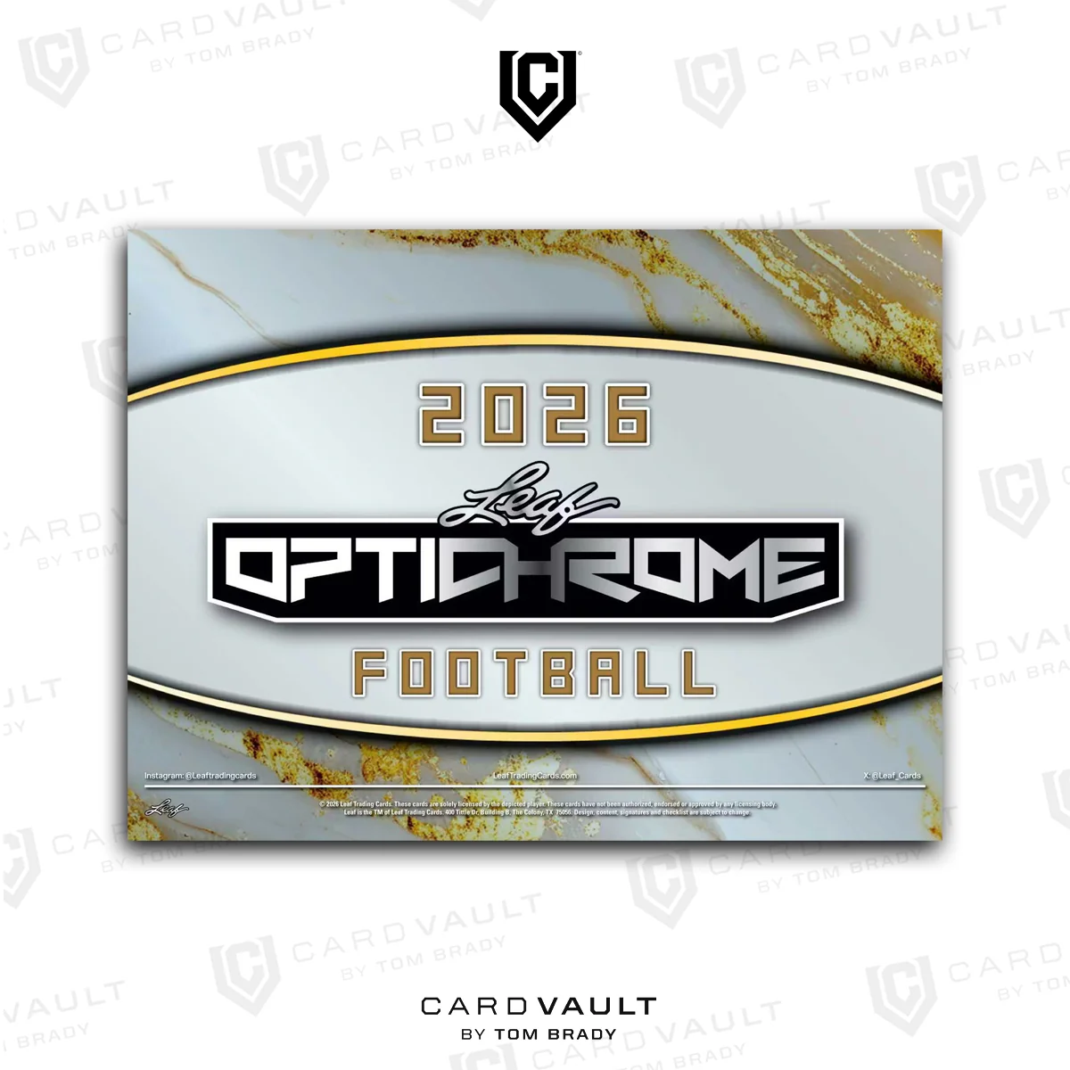 2026 Leaf Optichrome Football Hobby Jumbo Box
