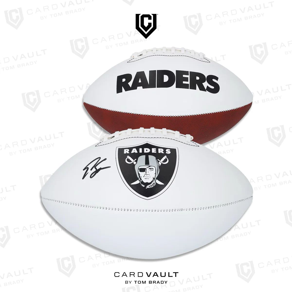 Geno Smith Las Vegas Raiders Fanatics Authentic Autographed Franklin White Panel Football